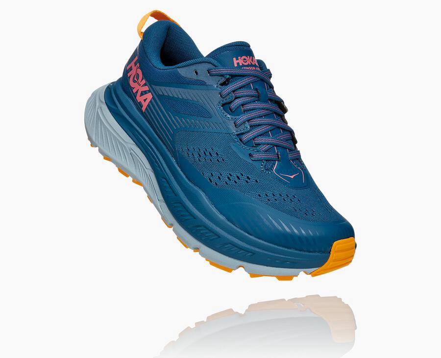 Tenis Trail Hoka One One Feminino Azuis - Stinson Atr 6 - 059-ZDUBWQ